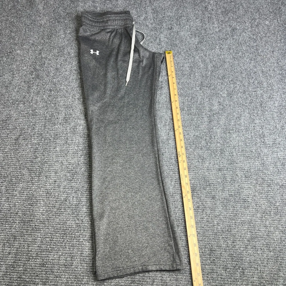 Under Armour Storm Gray Heather Semi-Fitted Wide Leg Sweatpants Womens Medium